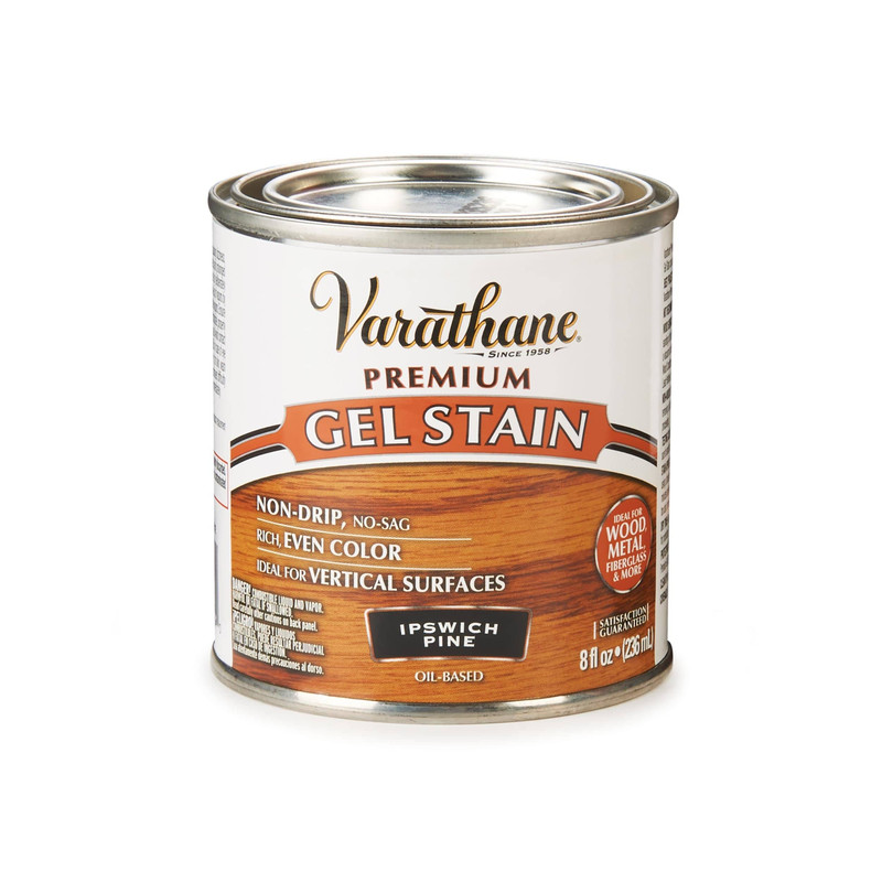 Premium Gel Stain - Oil Based - Color:Ipswich Pine - Size:8-oz